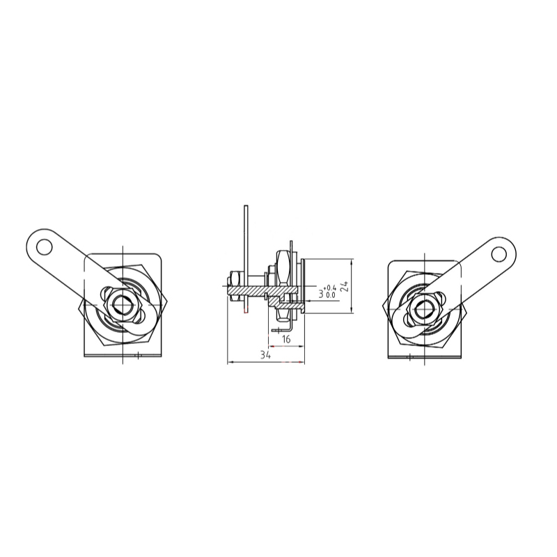 FKD-0073 Elevator Floor Door Triangular Lock