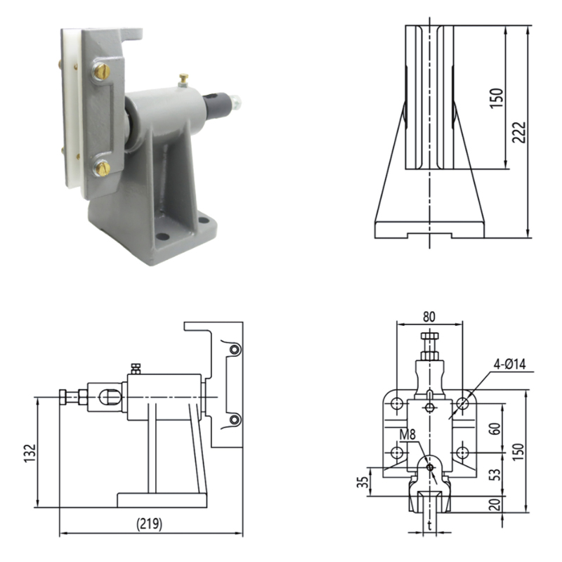 FKD-4065A Elevator T15 Freight Elevator Guide Boots