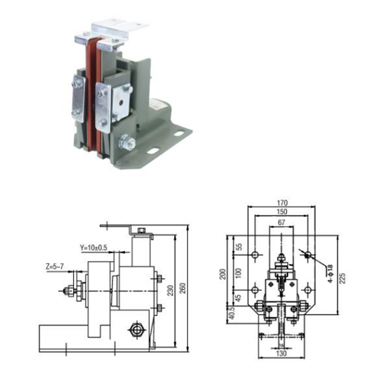 FKD-4637 Elevator Mitsubishi High Speed Ladder Shoes