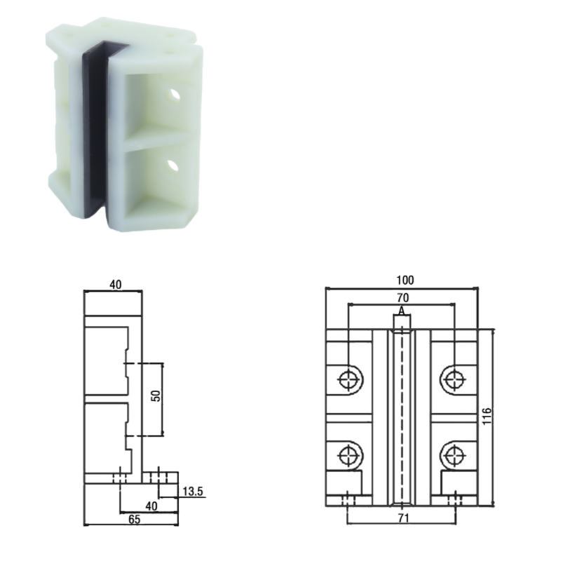 FKD-6048 Elevator Guangri Plastic Counterweight Guide Boots