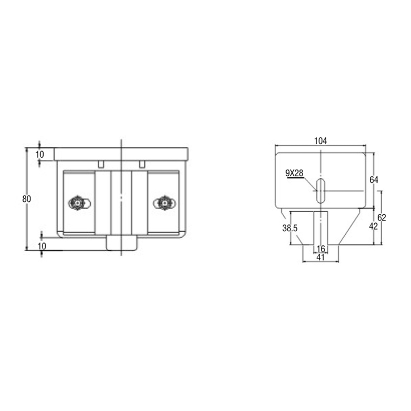 FKD-B200 Elevator Small Square Oil Pot