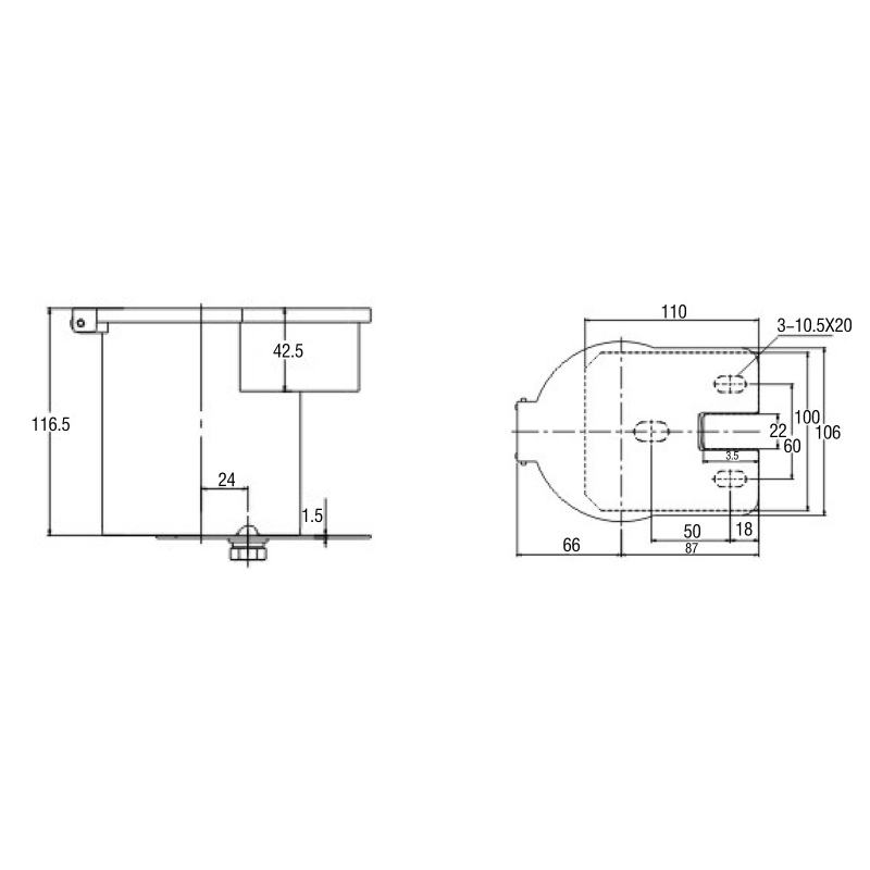 FKD-B500 Elevator Round Oil Cup