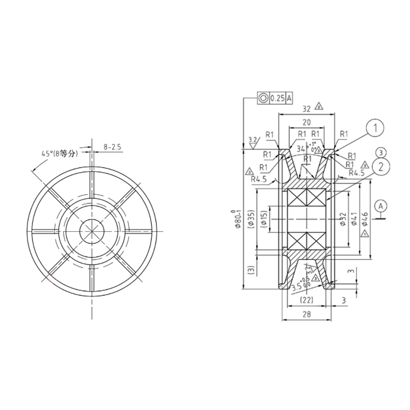 FKD-G514 Elevator V-Shaped Roller