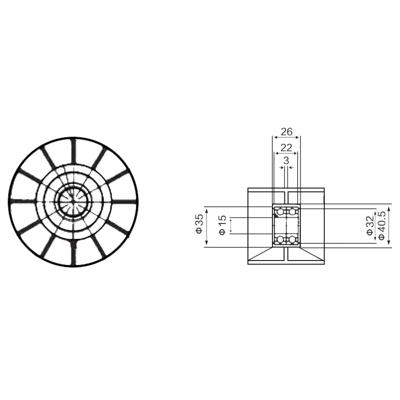 FKD-G845 Elevator Roller