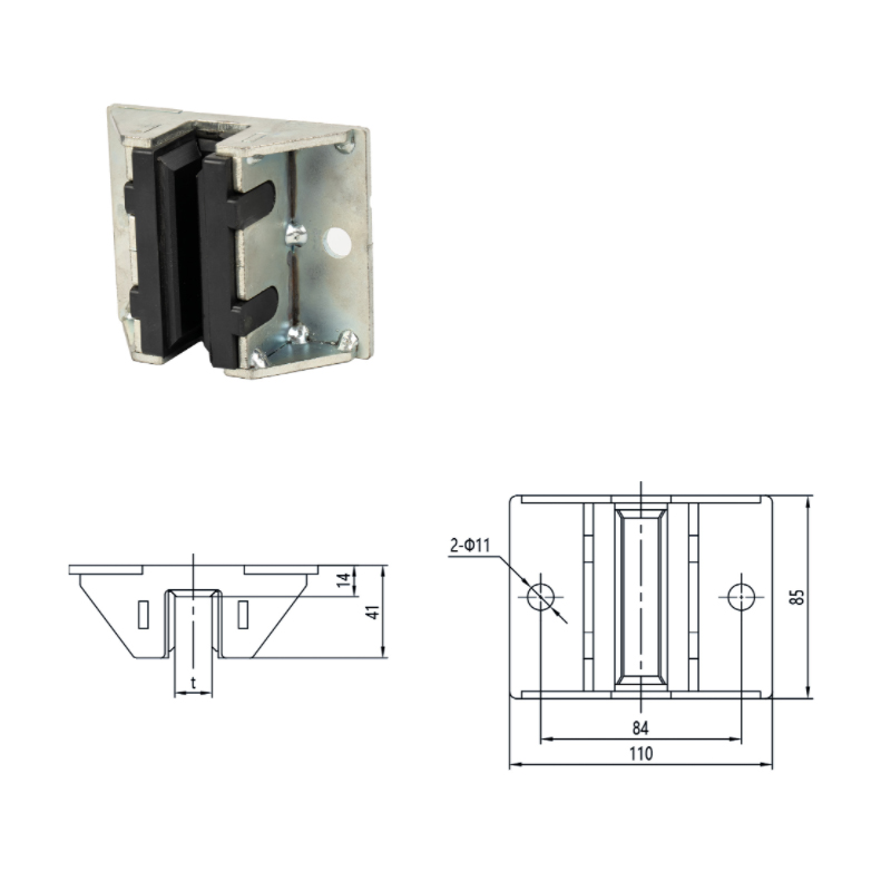 FKD-V03 Elevator Villa Ladder Pair Weight Guide Boots